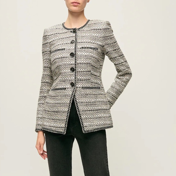Veronica Beard Alessia Tailored Tweed Jacket $948 NEW - Picture 1 of 10